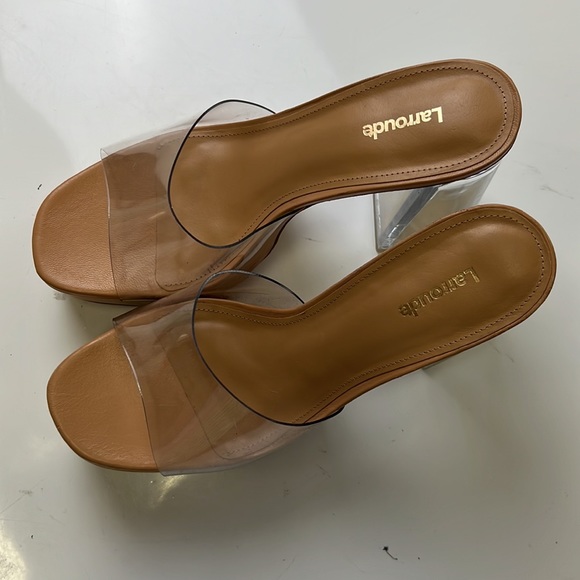 Larroude clear summer heels A9-14 - Picture 6 of 6